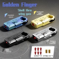 Toy Gun Mini Glock Mini Ring Pistol Stress Relief Plastic Bullet Ejection Double-Headed Toy Gun
