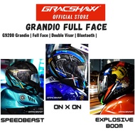 OFFER- GRACSHAW FULL FACE DOUBLE VISOR HELMET GRANDIO G9200 REPLICA DUR/ G-FORCE/ SPEEDBEAST (FOC TW