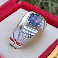 天然錫蘭藍寶石戒指 優雅戒指 純銀 925 藍寶石戒指