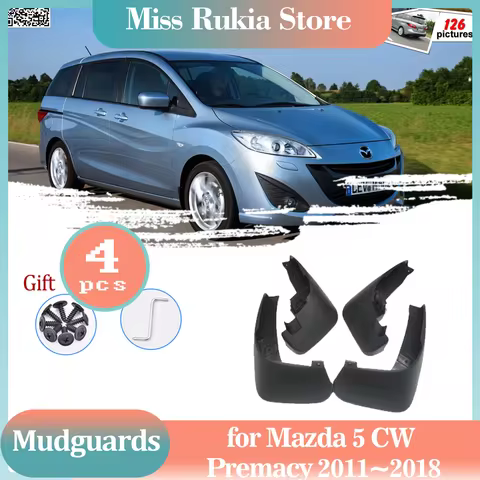 Mud Flaps for Mazda5 Mazda 5 CW Premacy 2011~2018 Mudguards Splash Guards Front Rear Wheel Fender Fl