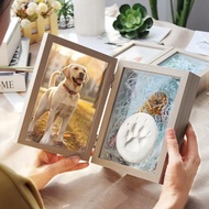 1PC 5x7in Pet Memorial Picture Frame Shadow Box For Dogs And Cats Frame Keepsake For 3 Photos,Pet Pa