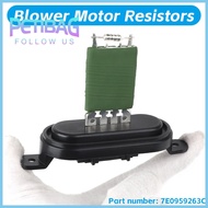 PETIBAG Fan Blower Motor Resistor Regulator 7E0959263C 4 Pins AC Heater Blower Resistor Durable Plastic Replacement Resistor for VW Trasnsporter T5