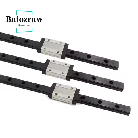 MGN9H/9C MGN12H/12C MGN15H/15C Slider Linear Guide L100-600mm Black Guide CNC Parts 3D Printer for V