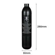New TUXING 0.5L 500cc Aluminum Cylinder 3000psi 200Bar High Pressure Air Tank Oxygen CO2 Bottle Fill