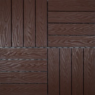 Matimco Inc. Nuwood Deck Tiles Embeded Outdoor Wood Tiles SOLD PER PIECE / BOX 30x30cm