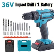 36V Electric Drill Cordless Electric Drill Hammer Drill Battery Cordless Impact Drill Electric Drill
