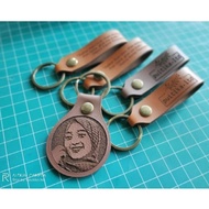 GANTUNGAN Photo Keychain - custom Leather Keychain - photo Keychain