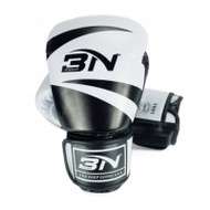 BN 成人泰拳訓練拳套 - 黑白色 - 8oz