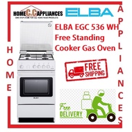 ELBA EGC 536 WH Free Standing Cooker Gas Oven