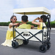 Camper Outdoor Foldable Camper Small Trailer Picnic Car Portable Outing Camping Trolley Trolley