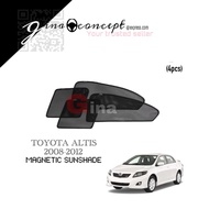 TOYOTA ALTIS 2008-2012 MAGNETIC SUN SHADE (4PCS)