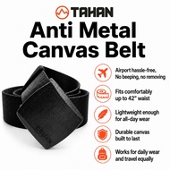 TAHAN Anti Metal Canvas Belt Plastic Belt Anti Metal YKK Belt Airport Belt Non Metal