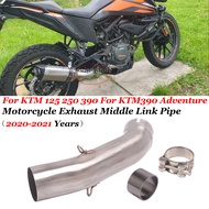 ระบบท่อไอเสียรถมอเตอร์ไซค์ Mienaoye6247443ท่อกลาง K ท่อหนีท่อไอเสียสำหรับ KTM250 KTM 250 390ผจญภัย A