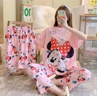 【CRAZY PANDA】 COD☑ 3 IN 1 adult Design pajama Terno Short sleepwear for women pajamas terno for woman