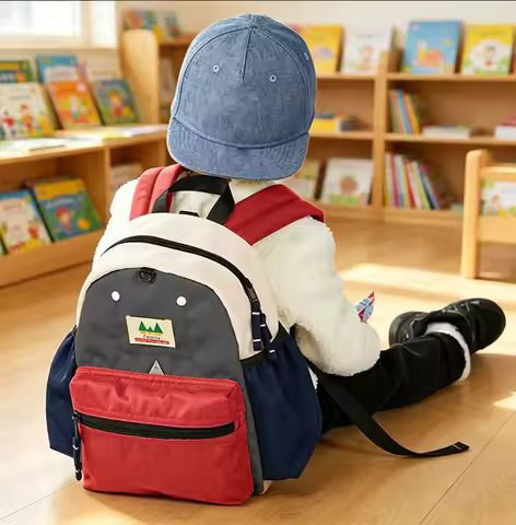 Kids Backpack Boys Girs, Kindergarten Backpack, 2-6Years Old Cute Cartoon Kinder Rucksack, School Ba