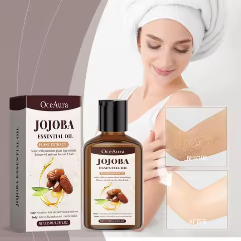 Natural Jojoba Oil Anti Wrinkle Firming Skin Face Moisturizing Relaxing Massage Oil Hair Repair Skin