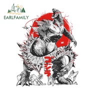 EARLFAMILY 13cm x 10.2cm Monster Gojira Car Sticker Customized Decals for Laptop Windshield Trolley 