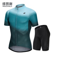 NUCKILY Jersey Berbasikal Baharu Set Lengan Pendek Basikal Gunung Seluar Pendek Berbasikal Atas Lela