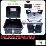 ALUMINIUM TOP BOX TANKER X PREMIUM KOREA SIZE 28L 38L 45L 55L 65L LITER CAN FIX GIVI KAPPA MONORACK