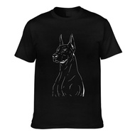 Doberman Line Art Doberman Dog Lovers Men'S Custom T-Shirt