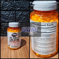 NOW Kre Alkalyn Fitness Supplement 120 capsules Malang Creatine