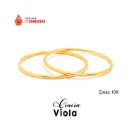 Cincin Emas Polos Pria Wanita Viola J5 Ismoyo