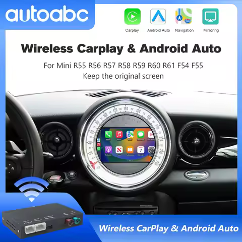 Wireless CarPlay Android Auto for BMW Mini R55 R56 R57 R58 R59 R60 R61 F54 F55 F56 F57 Clubman Count