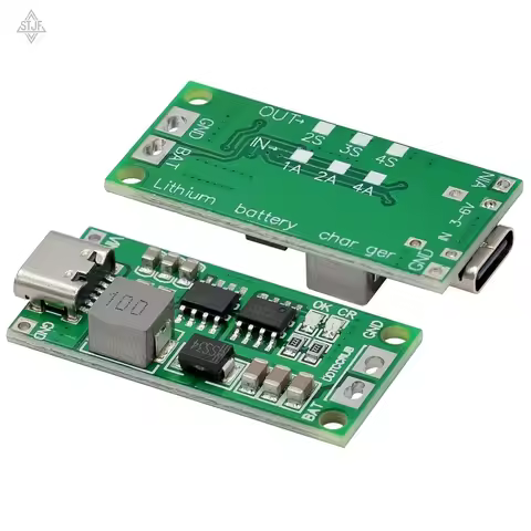 Multi-Cell 2S 3S 4S Type-C To 8.4V 12.6V 16.8V Step-Up Boost LiPo Polymer Li-Ion Charger 7.4V 11.1V 