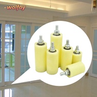 WOLFAY Slide Gate Guide Roller, Plastic Double Bearing Gate Assembly Support, Durable Thickened Nylon Bearing Guiding Wheels Sliding Gate