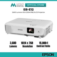 EPSON EB-E12, E12 3,600 LUMENS / EB-E01, E01 3,300 LUMENS PROJECTOR 3LCD XGA (1024x768) & CONTRAST R