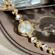 Elegant Ladies' Bracelet Watch, Vintage Flower Quartz Watch