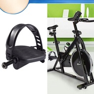 ♞1/2 Durable Exercise Bike Pedal with Adjustable Straps Cycling Parts