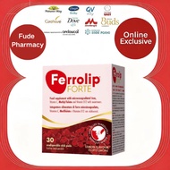 Ferrolip FORTE Iron-Complex Vitamin Supplement  Replenish Nutrition EXP2028[buy 3 free 1]