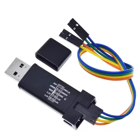 1Set ST LINK Stlink ST-Link V2 Mini STM8 STM32 Simulator Download Programmer Programming With Cover 