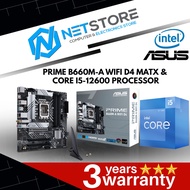 PWP ASUS PRIME B660M-A WIFI D4 mATX & INTEL CORE I5-12600 PROCESSOR