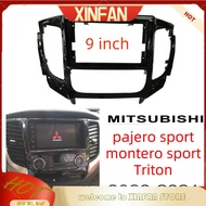 XINFAN player fascia 2din car android head unit accessories dash mounting kits stereo panel for MITSUBISHI pajero sport montero sport Triton 2020 2021 9 inch radio frame