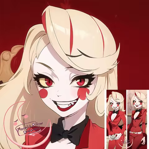 Furry R18+ Dakimakura demon charlie morningstar (hazbin hotel) Anime Pillow 2WT 40X120cm 50x150cm - 