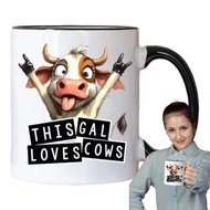 Cow Ceramic Milk Mug 350ml Farmhouse Cow Mug Cup Sturdy Coffee Milk Mug Cup Cartoon Ceramic Coffee Cup Mug for tongsg tongsg