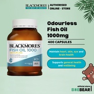 (Brand Authorised) Blackmores Odourless Fish Oil 1000mg 200 - 400cap [BaeBear.sg]