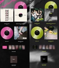 現貨 Le sserafim 2nd Studio Album ‘PUREFLOW’ pt.1 Vinyl LP Electric Yellow Glitter / Hot Pink Glitter 