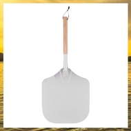 (HARB) Square Pizza Peel Aluminum Pizza Pusher with Wooden Handle Bread Pusher the Pizza Base - Pizz