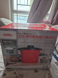最新款 現貨一個 典雅高貴 紅色 red Thermos 膳魔師 4.3l真空煲 燜燒鍋 燜煮烹調器 跟一款自家製食譜 日本直送 全新品   有意油塘即取  KBJ-4502 快者優先 跟一款自家製食