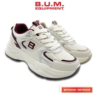 BUM Equipment Women's Shoes - BEY99349/BEY99350 White Maroon/White Beige - Kasut Wanita Sneakers