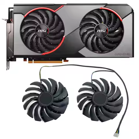 NEW Original 95MM PLD10010S12HH RX 5700XT GAMING X GPU Fan，For MSI RX 5700 XT、RX 5700、RX 5600 XT GAM