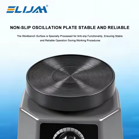 ELIJAH Dental Plaster Vibrator Stepless Speed Regulation Lab Vibrator with Non-slip Plate for Plaste