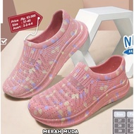 Rumahkaki - ATT ACL 526 Sepatu Wanita Dewasa Sepatu Slip On Karet Motif Corak Warna Pastel