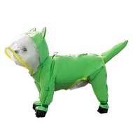 Cute Animal Design Dog Raincoat Full Body Waterproof 4 Legs Hooded Raincoat For Teddy Pomeranian Pet