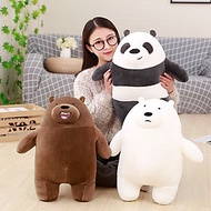Gấu bông anh em nhà gấu We Bare Bears dạng đứng siêu mềm (20cm--->40cm) vải miniso mềm mại êm ái, hà