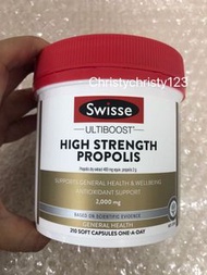 (新版) ~ Swisse 高濃度蜂膠膠囊 210粒 (Swisse High Strength Propolis) 到期日: 2027年 03月