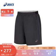 亚瑟士ASICS运动短裤男子舒适透气反光夜跑运动裤 2011D071-001 黑色 L